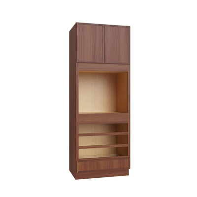 Oslo Classic Walnut Oven Cabinet - 33" W x 90" H