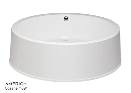 Americh OC6021BA5-WH Oceane 60 - Builder Series / Airbath 5 Combo - White