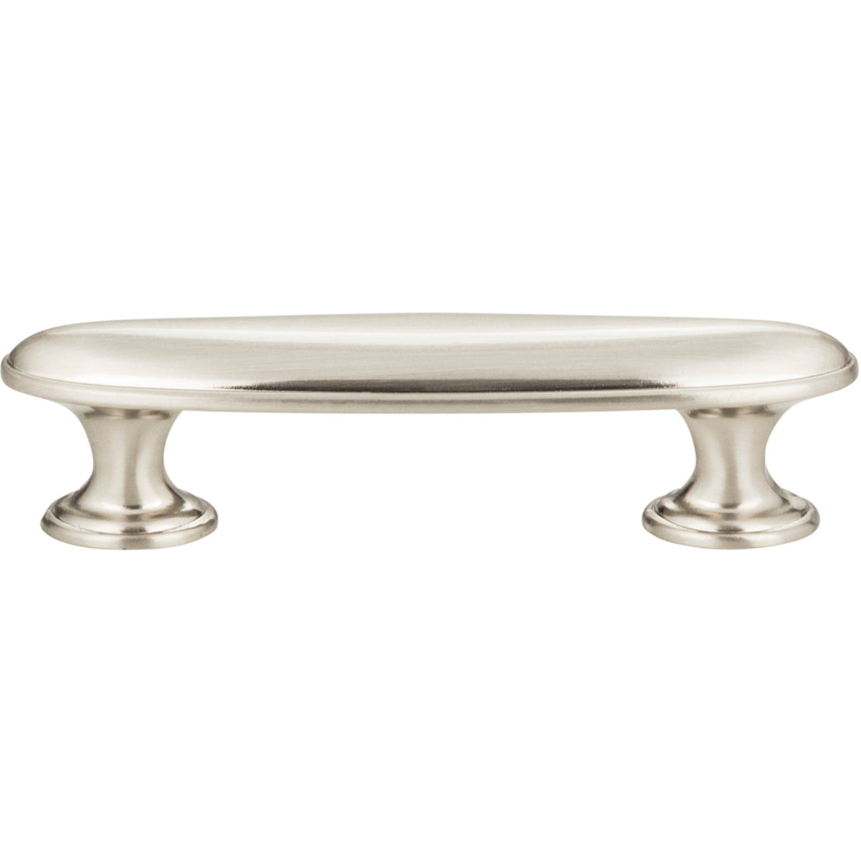 Atlas Homewares Austen Oval Pull 3 Inch (c-c) Brushed Nickel