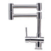 ALFI brand AB2038-PSS Solid Polished Stainless Steel Retractable Single Hole Kitchen Faucet