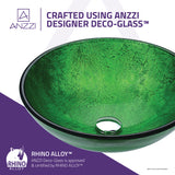 ANZZI LS-AZ8228 Gardena Series Deco-Glass Vessel Sink in Verdure Green