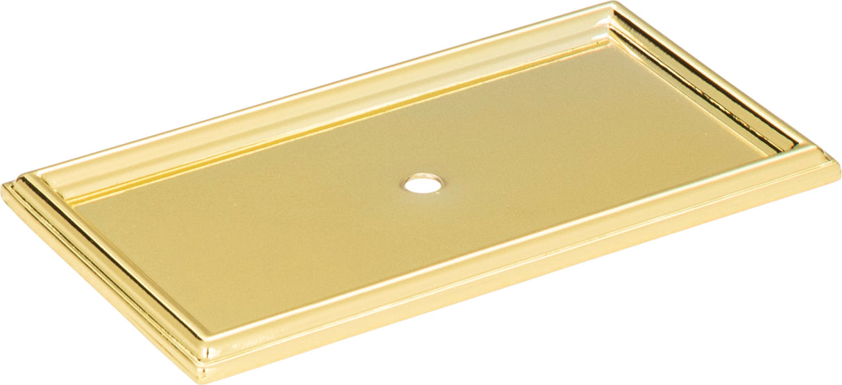 Atlas Homewares Campaign Rope Backplate 3 11/16 Inch Polished Brass