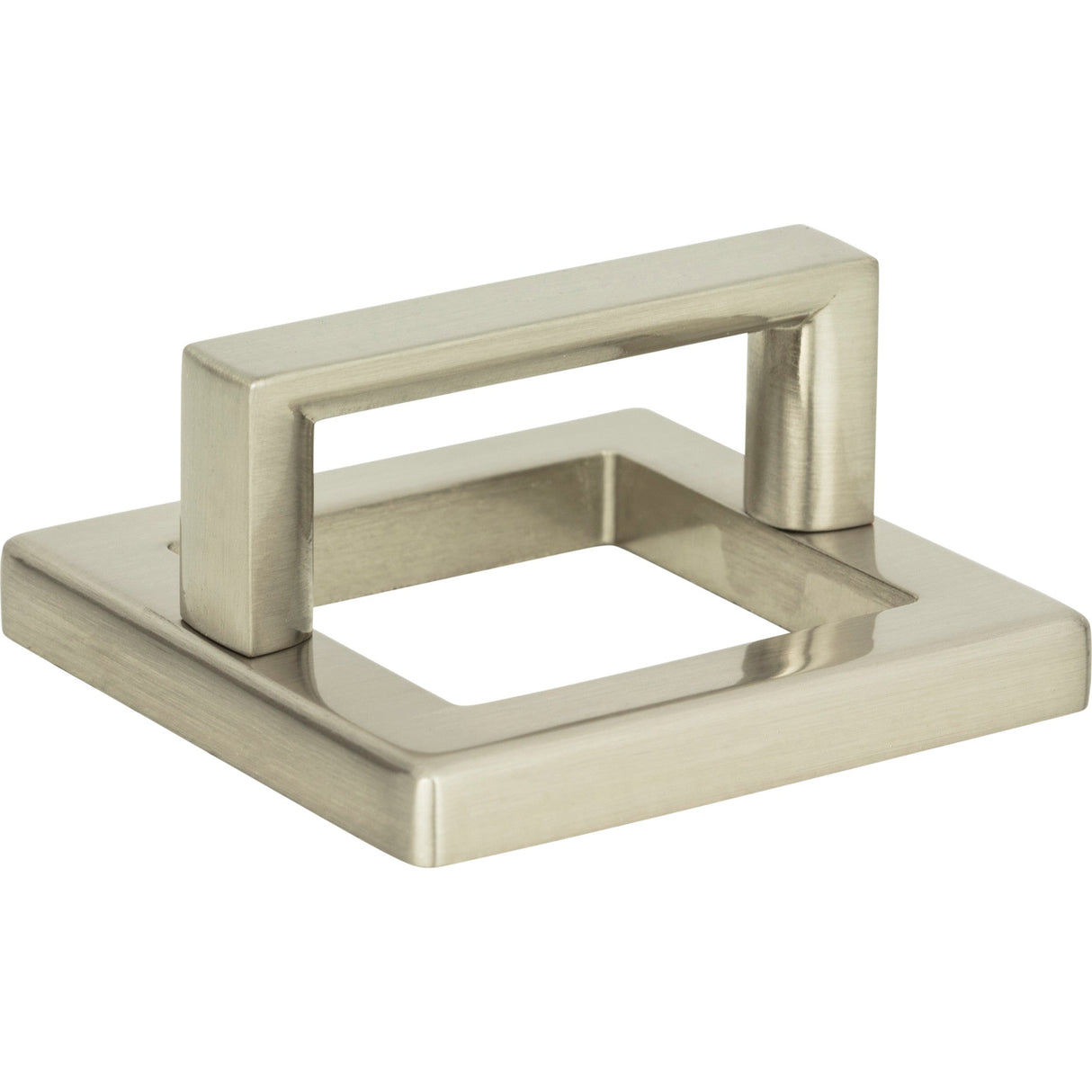Atlas Homewares Tableau Square Base and Top 1 13/16 Inch (c-c) Brushed Nickel