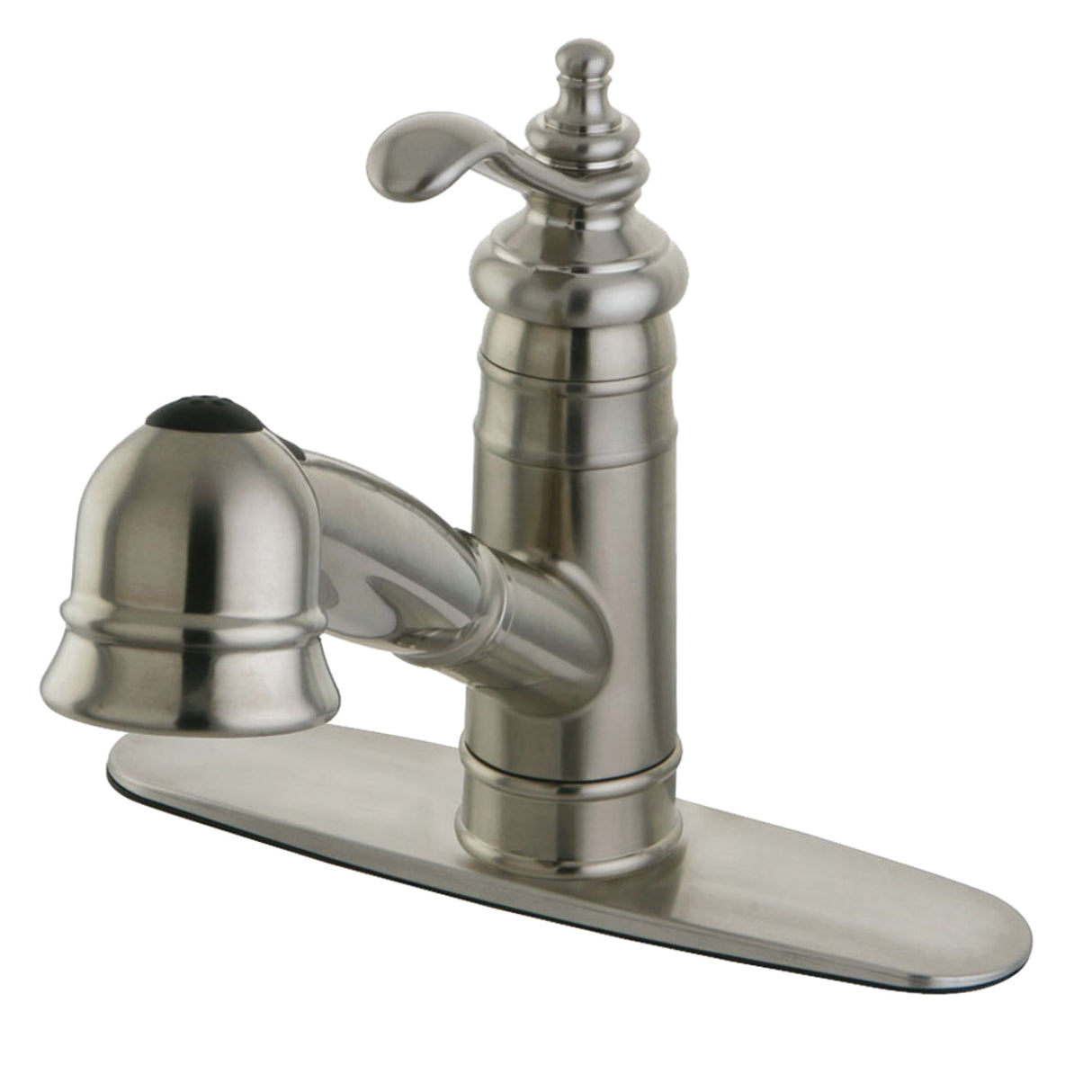 Gourmetier GSC7578TL Templeton Single-Handle Pull-Out Kitchen Faucet, Brushed Nickel