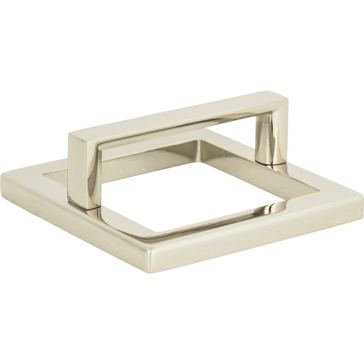 Atlas Homewares Tableau Square Base and Top 2 1/2 Inch (c-c) Polished Nickel
