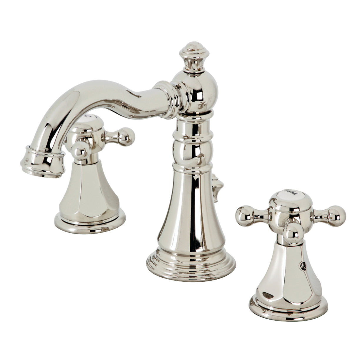 Kingston Brass FSC1979BX Metropolitan Widespread Bathroom Faucet, Polished Nickel