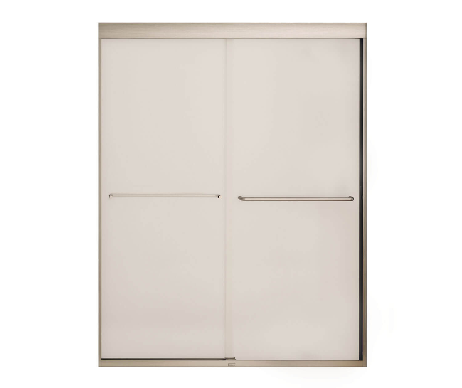 MAAX 134565-978-305-000 Kameleon 55-59 x 71 in. 6 mm Bypass Shower Door for Alcove Installation with Frosted glass in Brushed Nickel