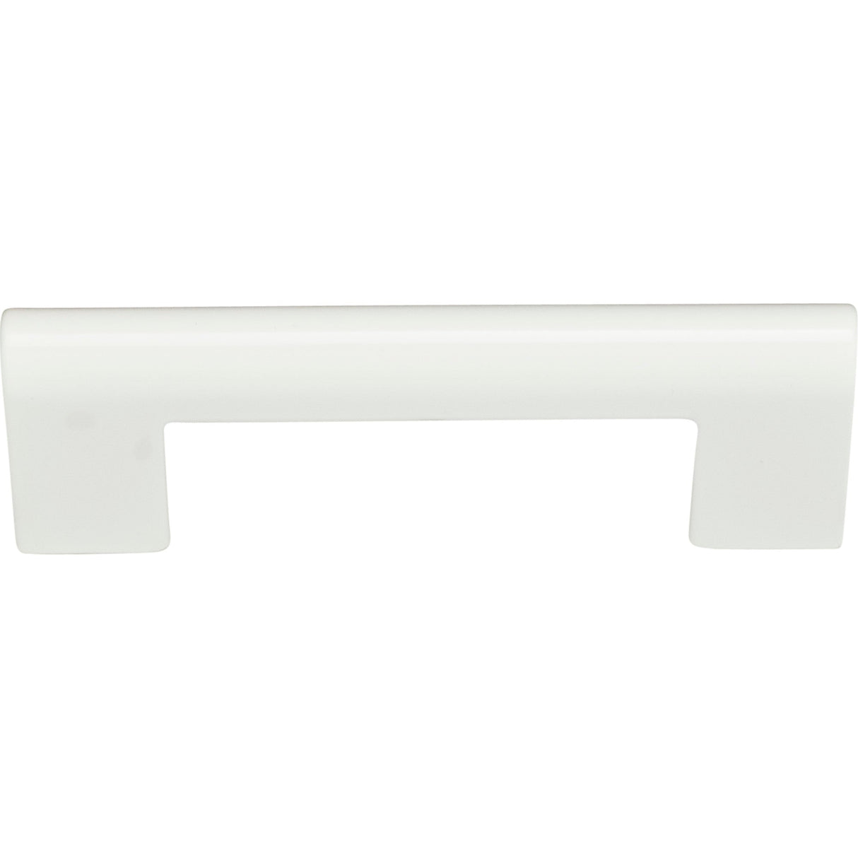 Atlas Homewares Round Rail Pull 3 Inch (c-c) High White Gloss