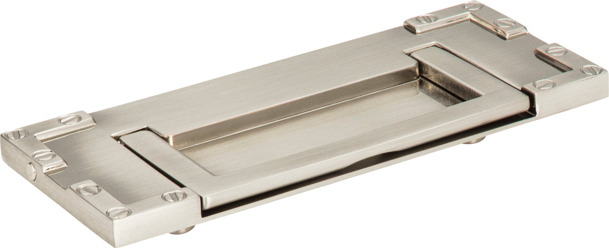 Atlas Homewares Campaign L-Bracket Drop Pull 3 Inch (c-c) Brushed Nickel