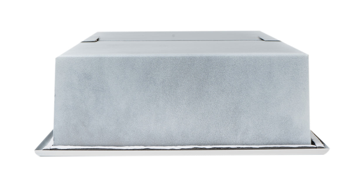 ALFI brand 12 x 24 White Matte Stainless Steel Vertical Double Shelf Bath Shower Niche