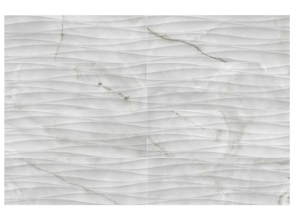 Anatolia Tile 12X36 Raffino Curva Calacatta Matte 4000-0270-0 Onyx Suave Curva - premium natural stone mosaic tile from Anatolia Tile, available at PoshHaus showroom in Keene, NH