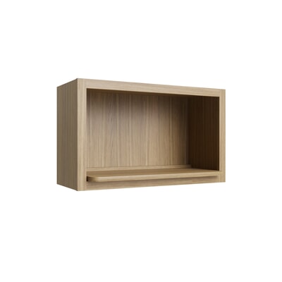 Oslo Oak Microwave Wall Cabinet 18Hx30Wx12D
