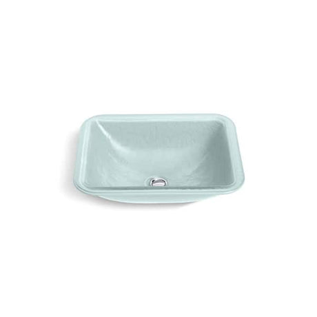 Kohler Yepsen 20" Rectangular Glass Undermount Bathroom Sink - Ice