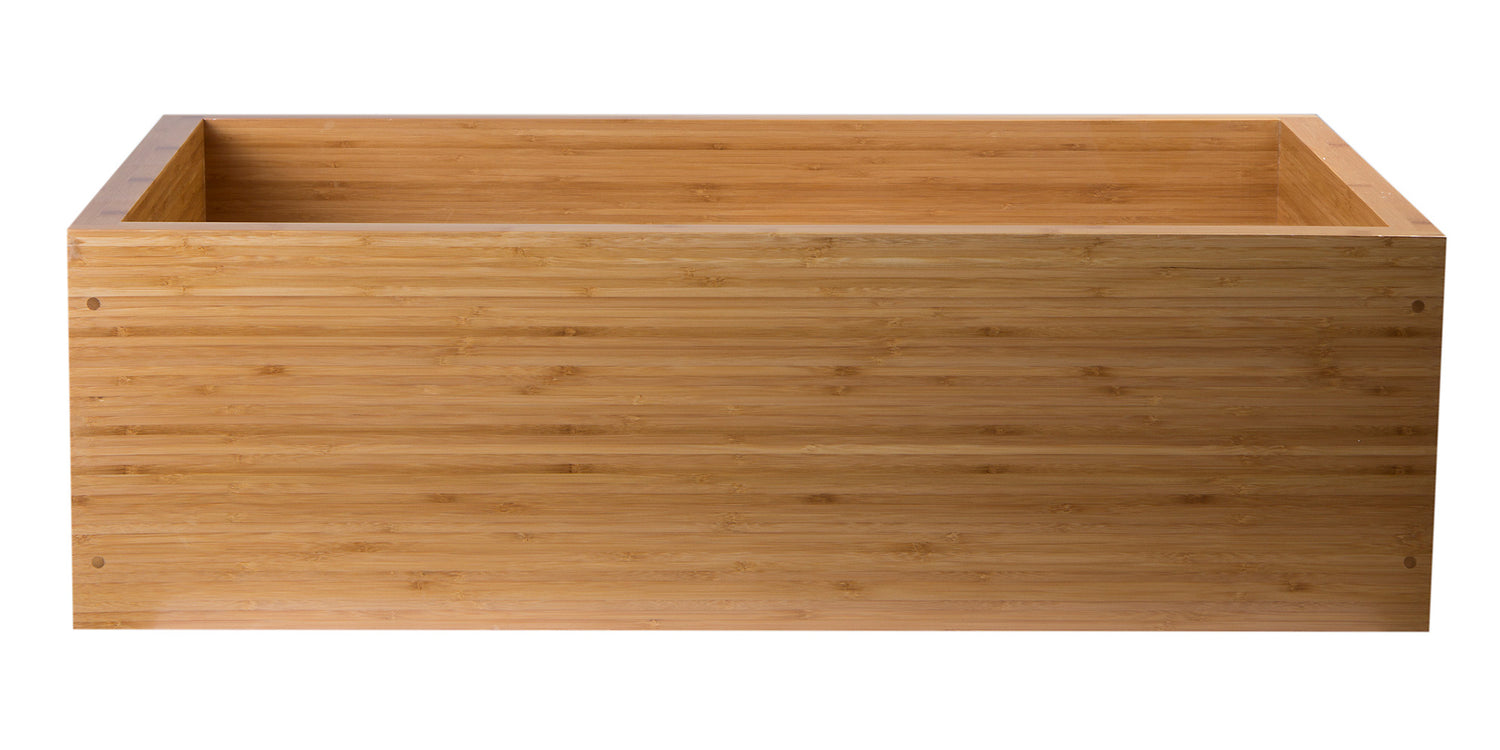 ALFI brand AB3321 33" Double Bowl Bamboo Kitchen Farm Sink