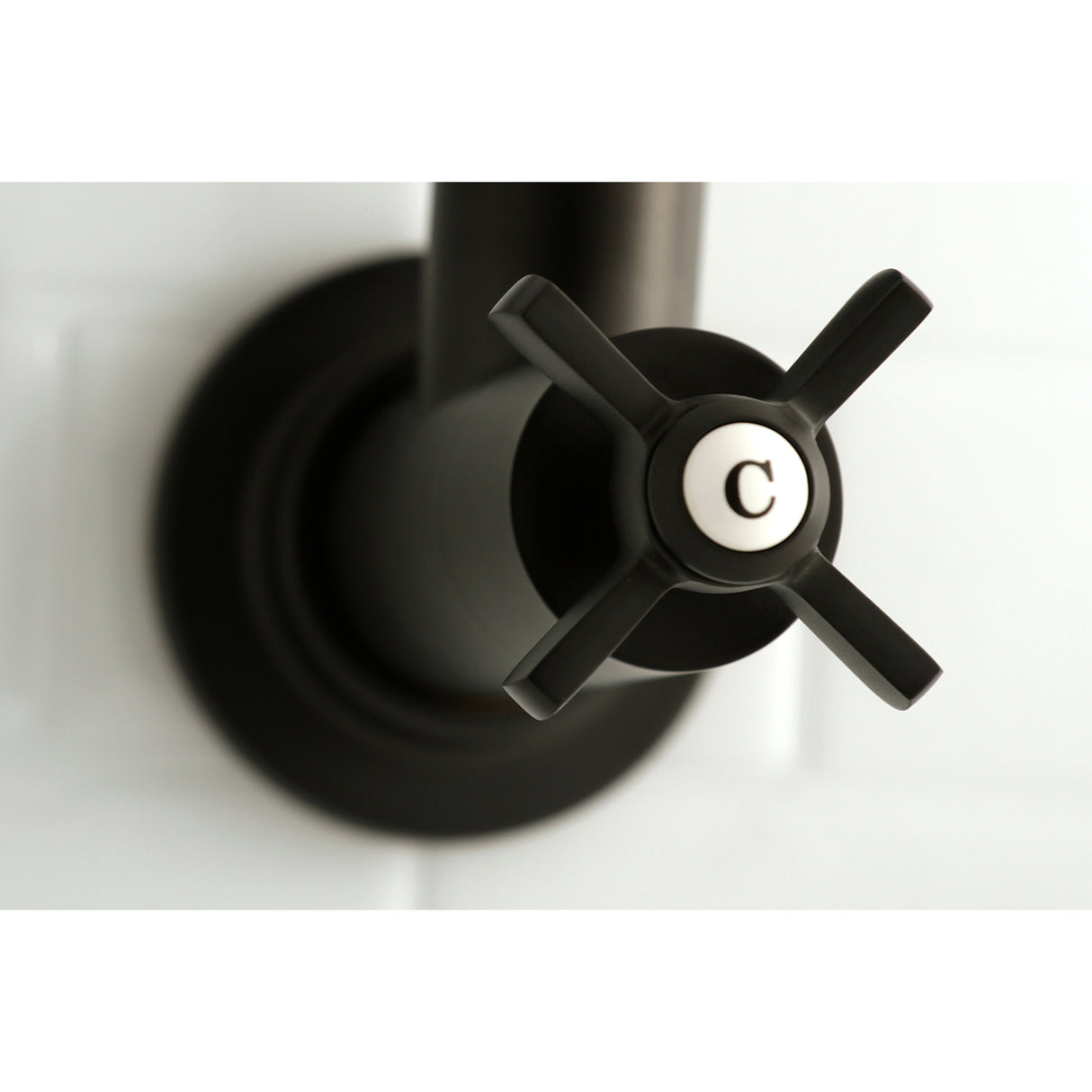 Kingston Brass KS8100ZX Millennium Wall Mount Pot Filler Kitchen Faucet, Matte Black
