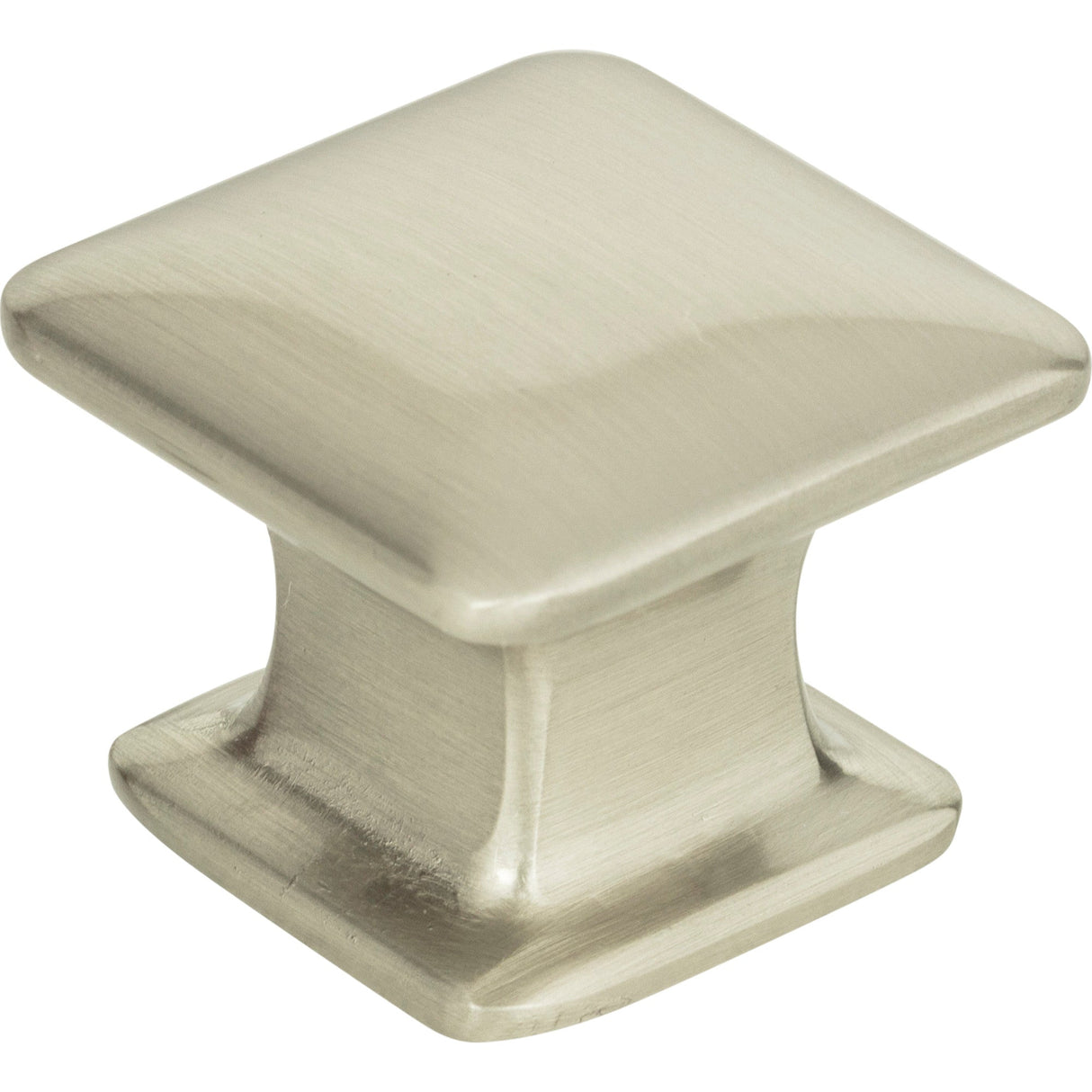 Atlas Homewares Alcott Square Knob 1 1/4 Inch Brushed Nickel