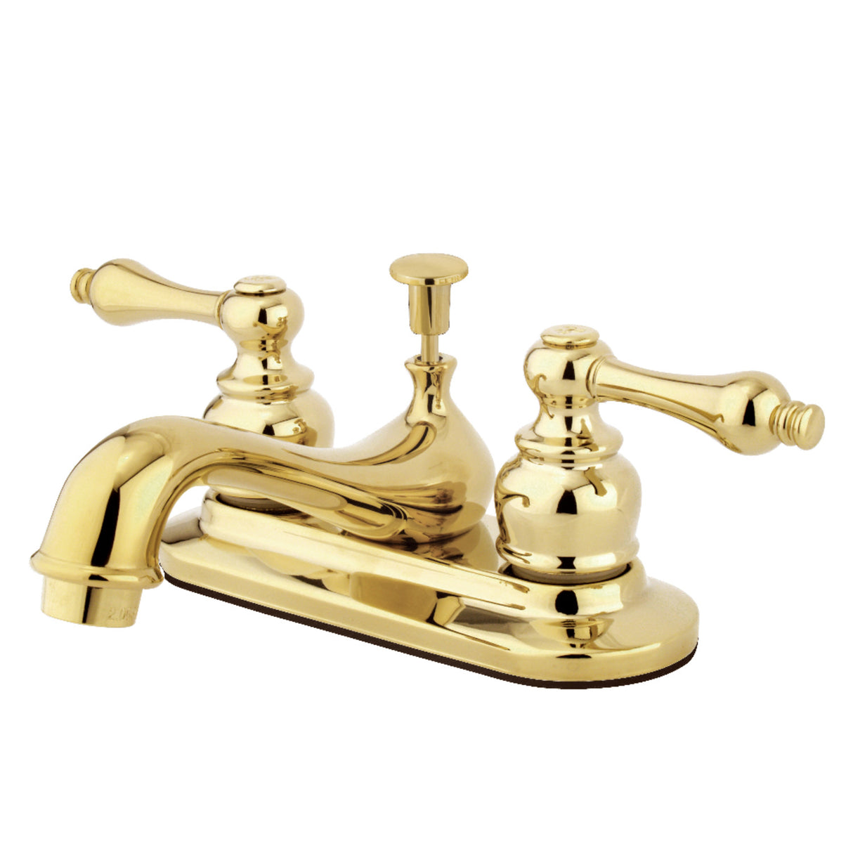 Kingston Brass GKB602AL 4 in. Centerset Bathroom Faucet, Polished Brass