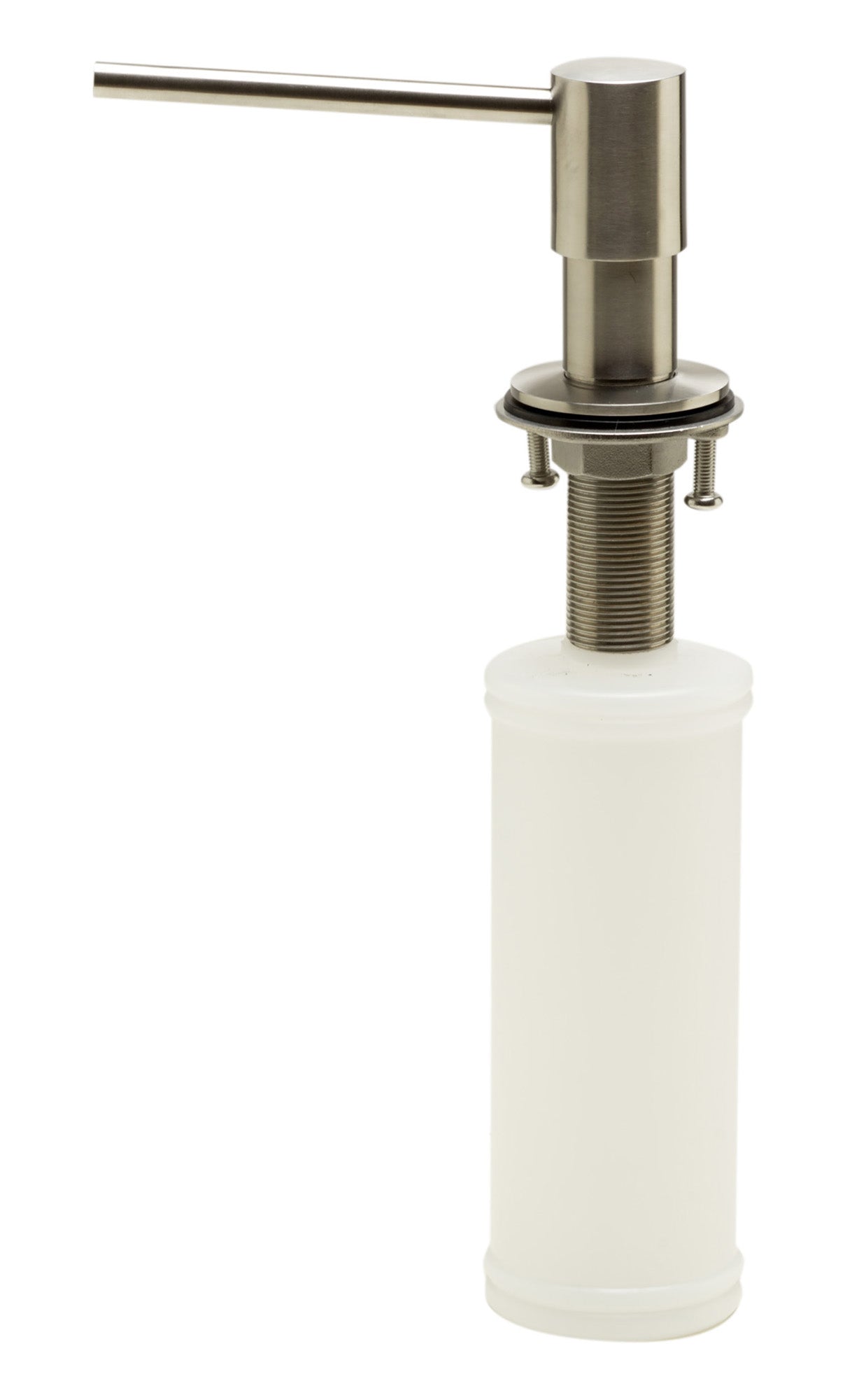 ALFI brand AB5006-BSS Modern Round Brushed Stainless Steel Soap Dispenser