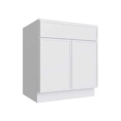 Oslo White Sink Base Cabinet - 30" W