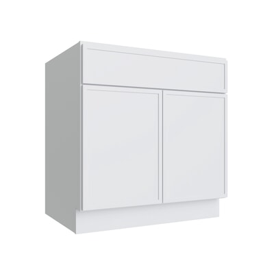 Oslo White Sink Base Cabinet - 33" W