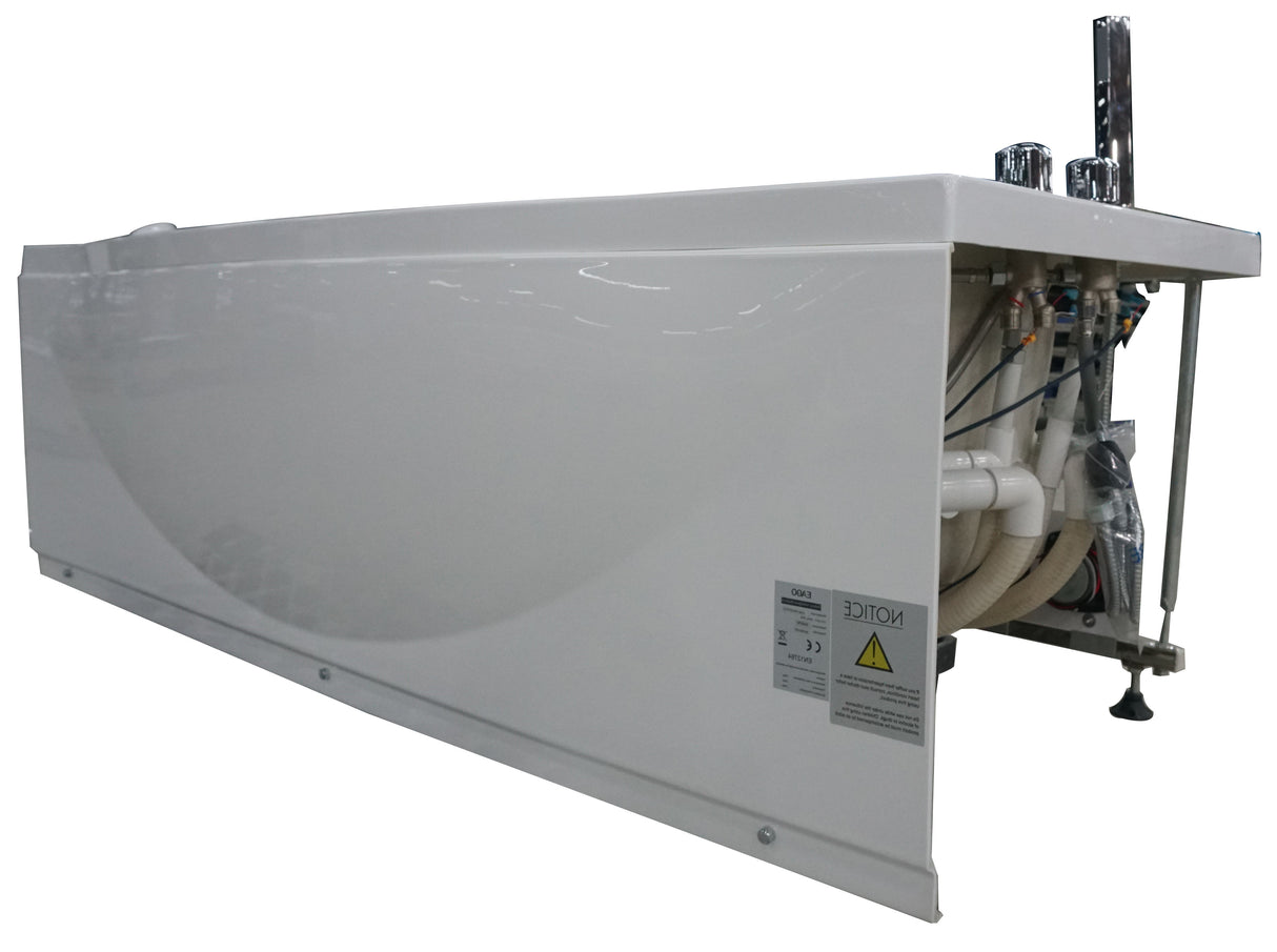 EAGO AM189ETL-R 6 ft Right Drain Acrylic White Whirlpool Bathtub w Fixtures