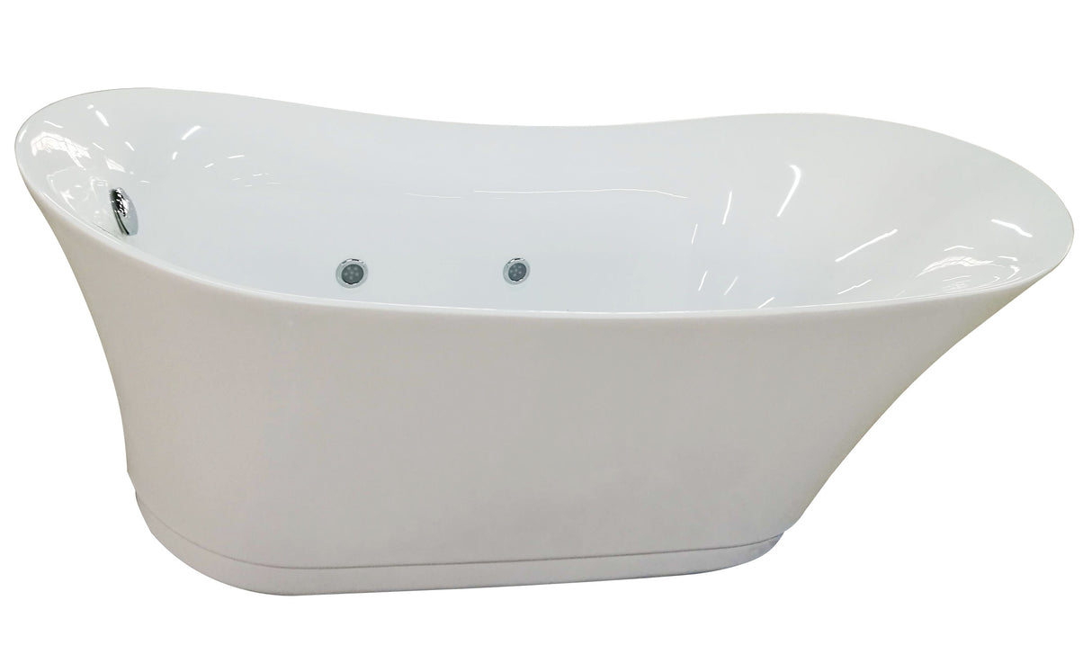EAGO AM2140 6 Foot White Free Standing Air Bubble Bathtub