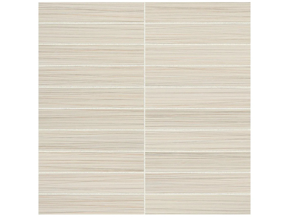 Anatolia Tile 1X6 Zera Annex Matte Oyster Stacked Mosaic. 1 Sheet = .96 Sq. Ft. 4501-0307-1 Oyster 1x6 - premium natural stone mosaic tile from Anatolia Tile, available at PoshHaus showroom in Keene, NH