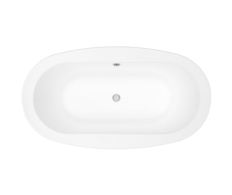 MAAX 105509-000-001-105 Jazz 66 x 36 Acrylic Drop-in Center Drain Bathtub in White