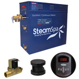 SteamSpa Oasis 9 KW QuickStart Acu-Steam Bath Generator Package with Built-in Auto Drain in Oil Rubbed Bronze OA900OB-A