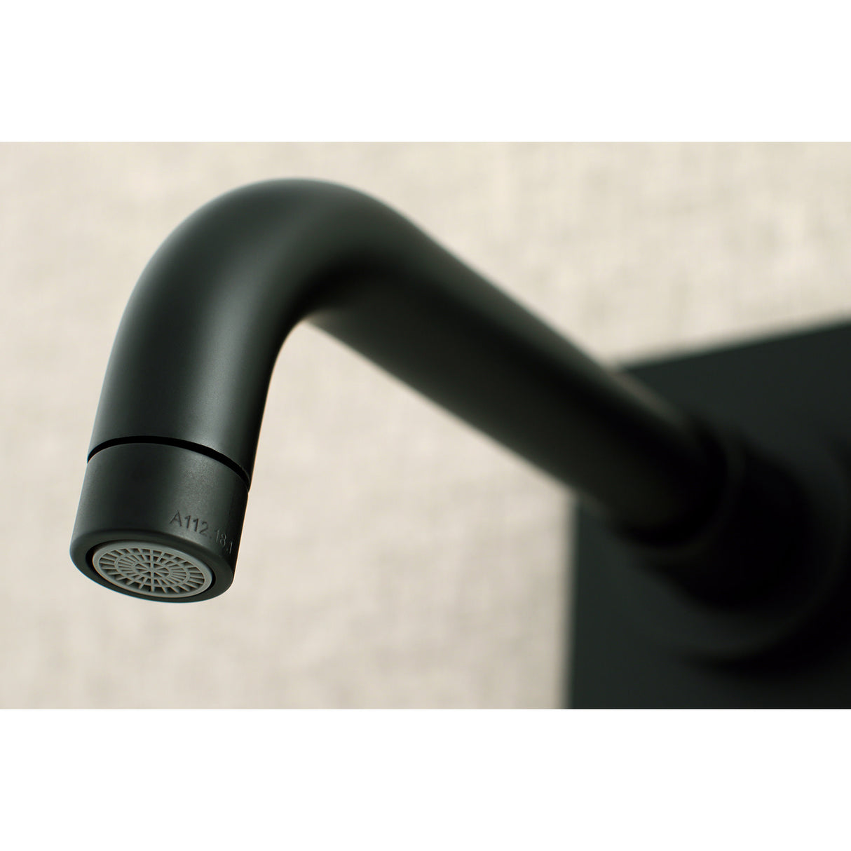 Kingston Brass KS8110DL Single-Handle Wall Mount Bathroom Faucet, Matte Black
