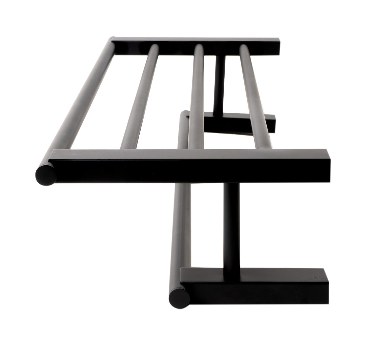 Black Matte 26" Towel Bar & Shelf