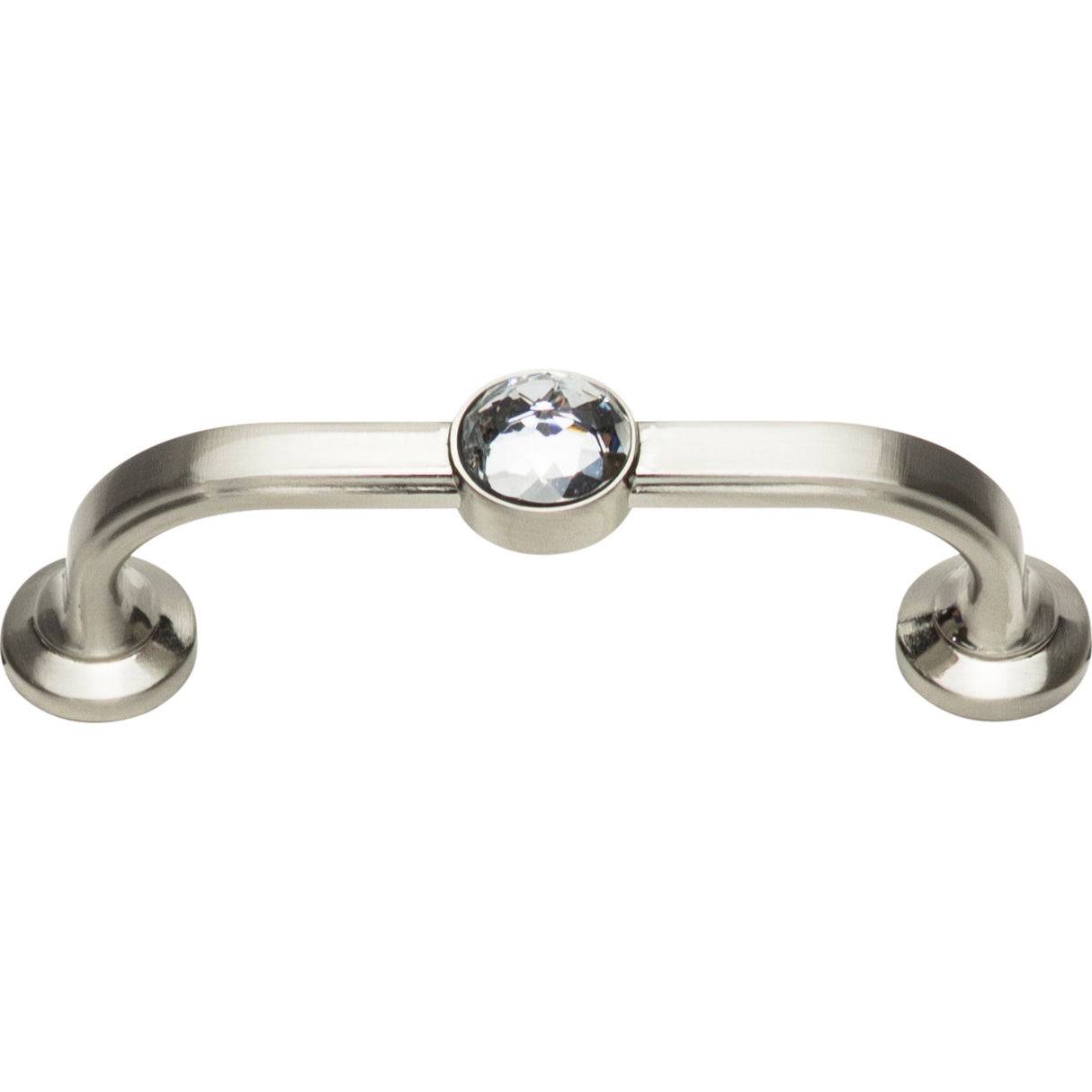 Atlas Homewares Legacy Crystal Bracelet Pull 3 Inch (c-c) Brushed Nickel