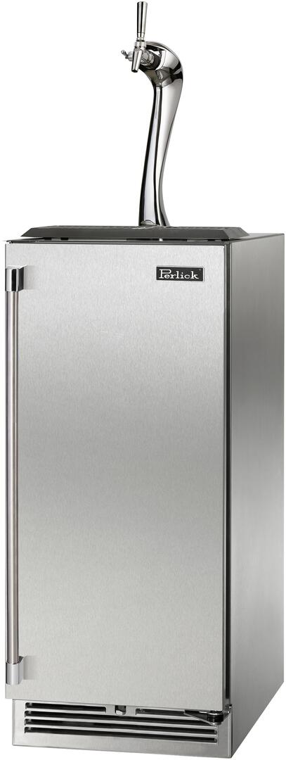 Perlick 15" Signature Series Indoor Beer Dispenser with Adara Dispenser in Stainless Steel (HP15TS-4-1L-1A & HP15TS-4-1R-1A) Beer Dispensers Perlick No Right