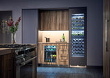Perlick 24-Inch Built-In Dual Zone Wine Cooler with 94 Bottle Capacity in Panel Ready, Star-K Certification (CR24D-1-4L & CR24D14R)
