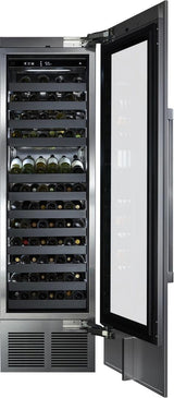 Perlick 24-Inch Built-In Single Zone Wine Cooler with 94 Bottle Capacity, Panel Ready, with Glass Window Opening, Star-K Certification (CR24W-1-4L & CR24W-1-4R)