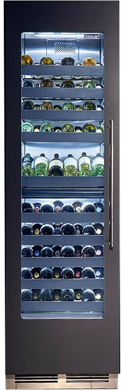 Perlick 24-Inch Built-In Single Zone Wine Cooler with 94 Bottle Capacity, Panel Ready, with Glass Window Opening, Star-K Certification (CR24W-1-4L & CR24W-1-4R)
