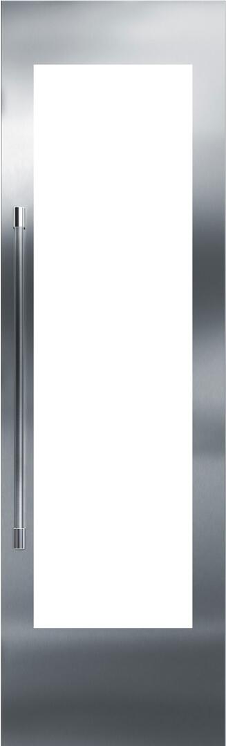 Perlick 24" Built-In Single Zone Wine Cooler with 94 Bottle Capacity with Door Panel in Stainless Steel with Glass Door and 4" Toe Kick and Pro Handle Wine Coolers Perlick Right