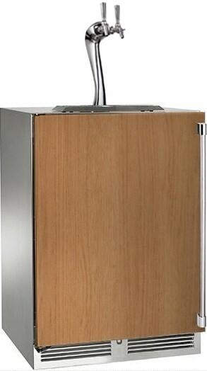 Perlick 24" Signature Series Indoor Adara Beer Dispenser with 5.2 cu. ft. Capacity in Panel Ready (HP24TS-4-2L-2A) Beverage Centers Perlick