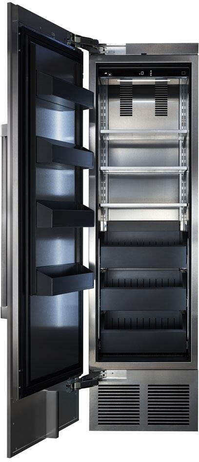 Perlick 48" Side-by-Side Column Freezer Set with Door Panel in Stainless Steel, Toe Kick, and Pro Handle