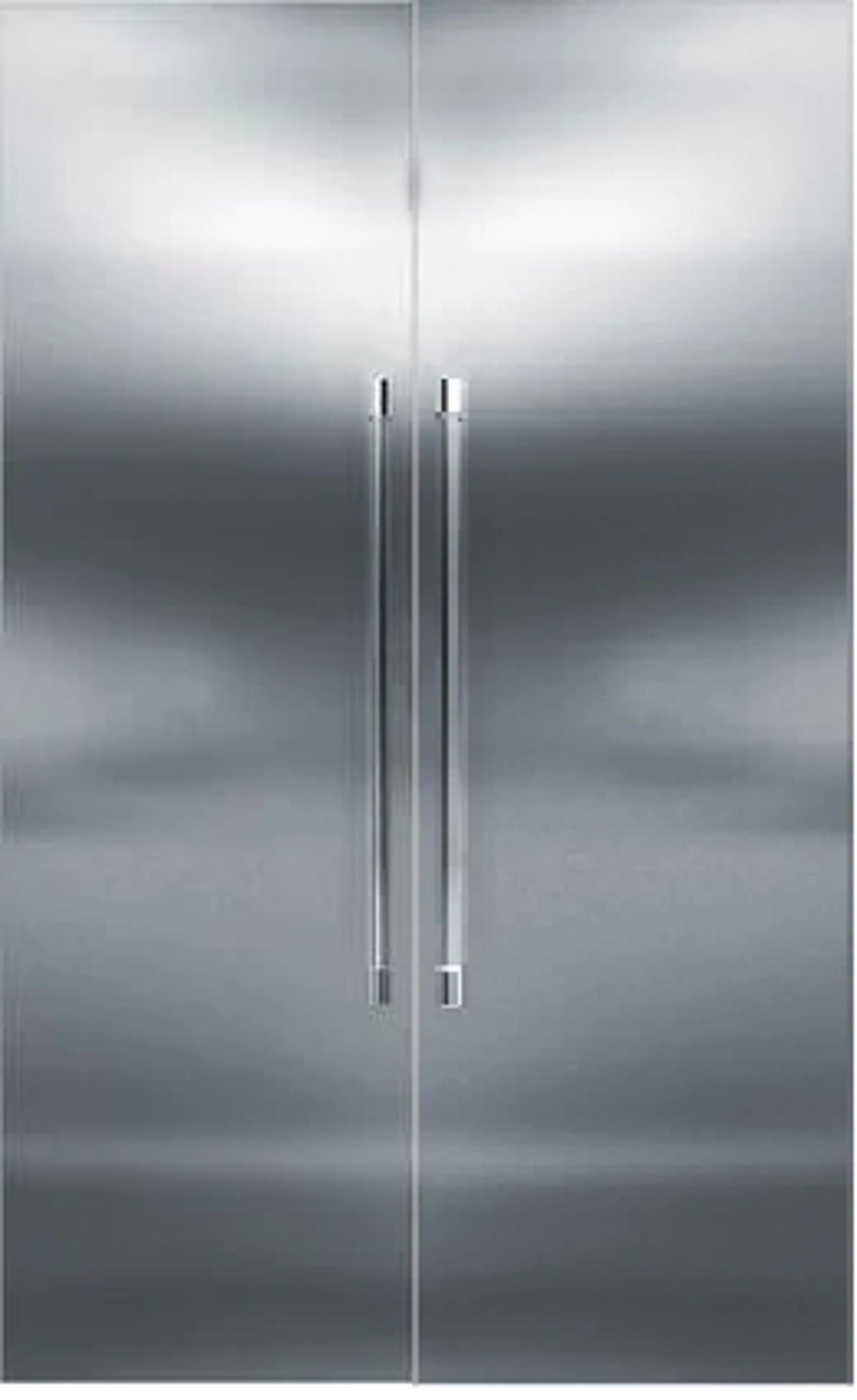 Perlick 48" Side-by-Side Column Freezer Set with Door Panel in Stainless Steel with 4" Toe Kick and Pro Handle Refrigerators Perlick