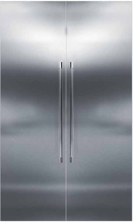 Perlick 48" Side-by-Side Column Refrigerator Set with Door Panel in Stainless Steel, Toe Kick, and Pro Handle Refrigerators Perlick 4" 