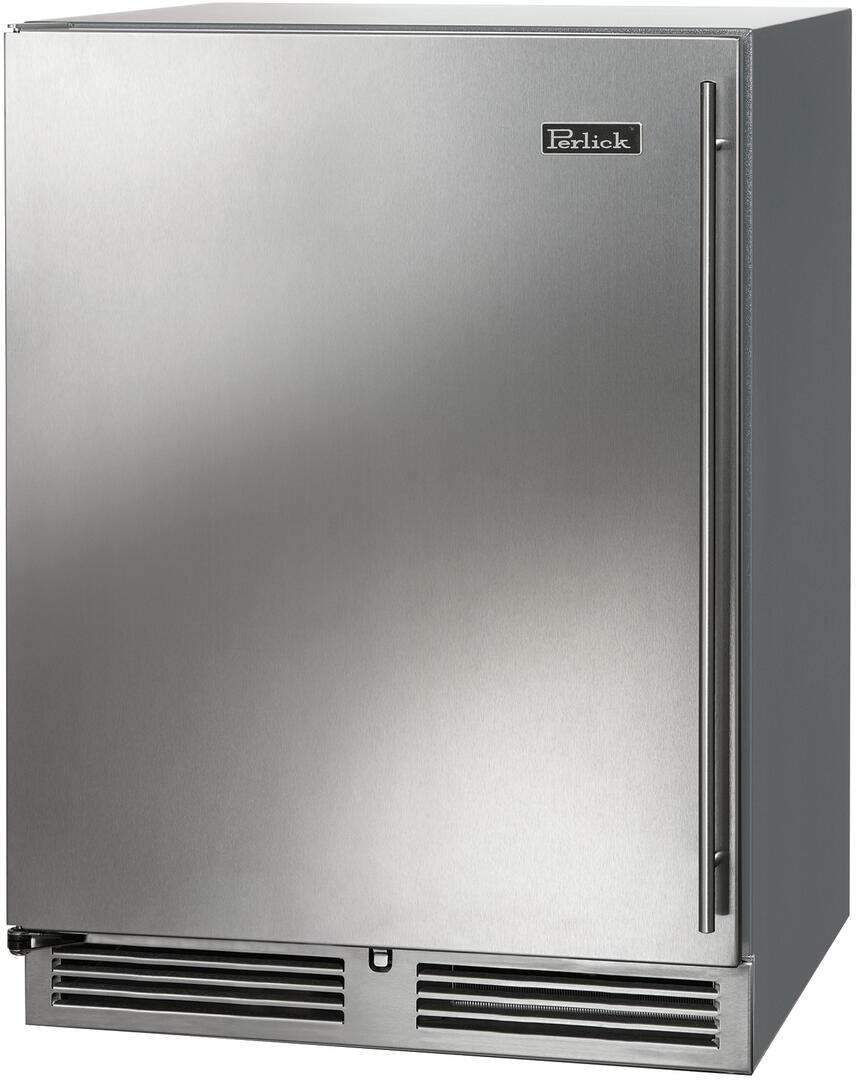 Perlick C Series 24" Outdoor Built-In Counter Depth Compact Refrigerator with 5.2 cu. ft. Capacity in Stainless Steel (HC24RO-4-1L) Beverage Centers Perlick