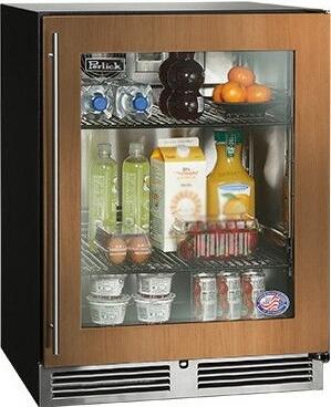 Perlick Series 24" Built-In Counter Depth Compact Refrigerator with 4.8 cu. ft. Capacity, Panel Ready with Glass Door (HA24RB-4-4L & HA24RB-4-4R) Refrigerators Perlick No Right