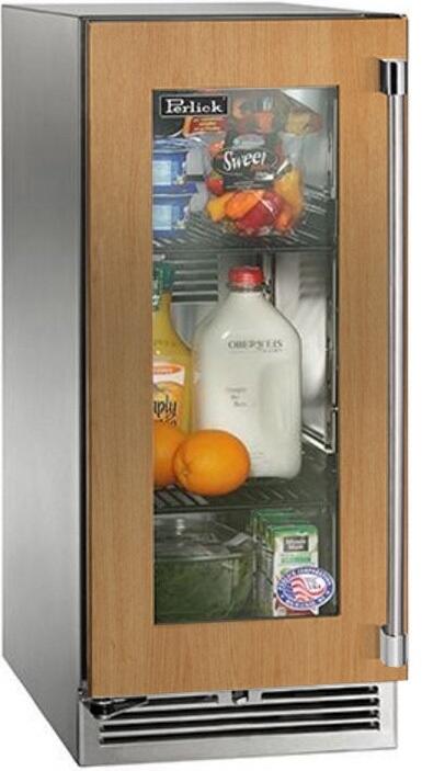Perlick Signature Series 15" Built-In Counter Depth Compact Refrigerator with 2.8 cu. ft. Capacity in Panel Ready (HP15RS-4-4L) Beverage Centers Perlick
