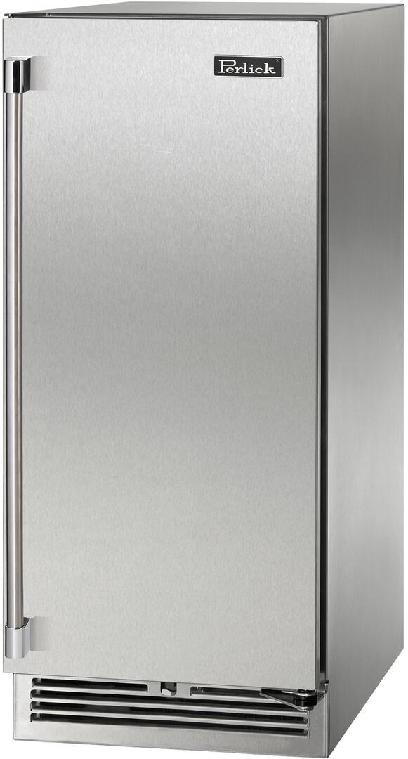 Perlick Signature Series 15" Built-In Single Zone Wine Cooler with 20 Bottle Capacity in Stainless Steel (HP15WS-4-1L & HP15WS-4-1R) Wine Coolers Perlick No Right