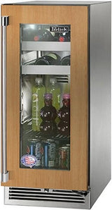 Perlick Signature Series 15" Built-In Single Zone Wine Cooler with 20 Bottle Capacity, Panel Ready with Glass Door (HP15WS-4-4L & HP15WS-4-4R) Wine Coolers Perlick No Right 