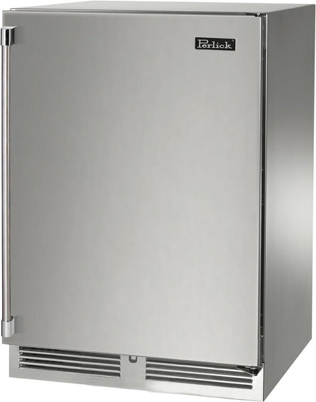 Perlick Signature Series 24" Built-In Single Zone Wine Cooler with 45 Bottle Capacity in Stainless Steel (HP24WS-4-1L & HP24WS-4-1R) Wine Coolers Perlick No Right