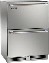 Perlick Signature Series 24-Inch Outdoor Built-In Drawer Counter Depth Compact Freezer with 5.2 cu. ft. Capacity in Stainless Steel (HP24FO-4-5)