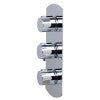 ALFI brand AB4001-PC Polished Chrome Concealed 3-Way Thermostatic Valve Shower Mixer Round Knobs
