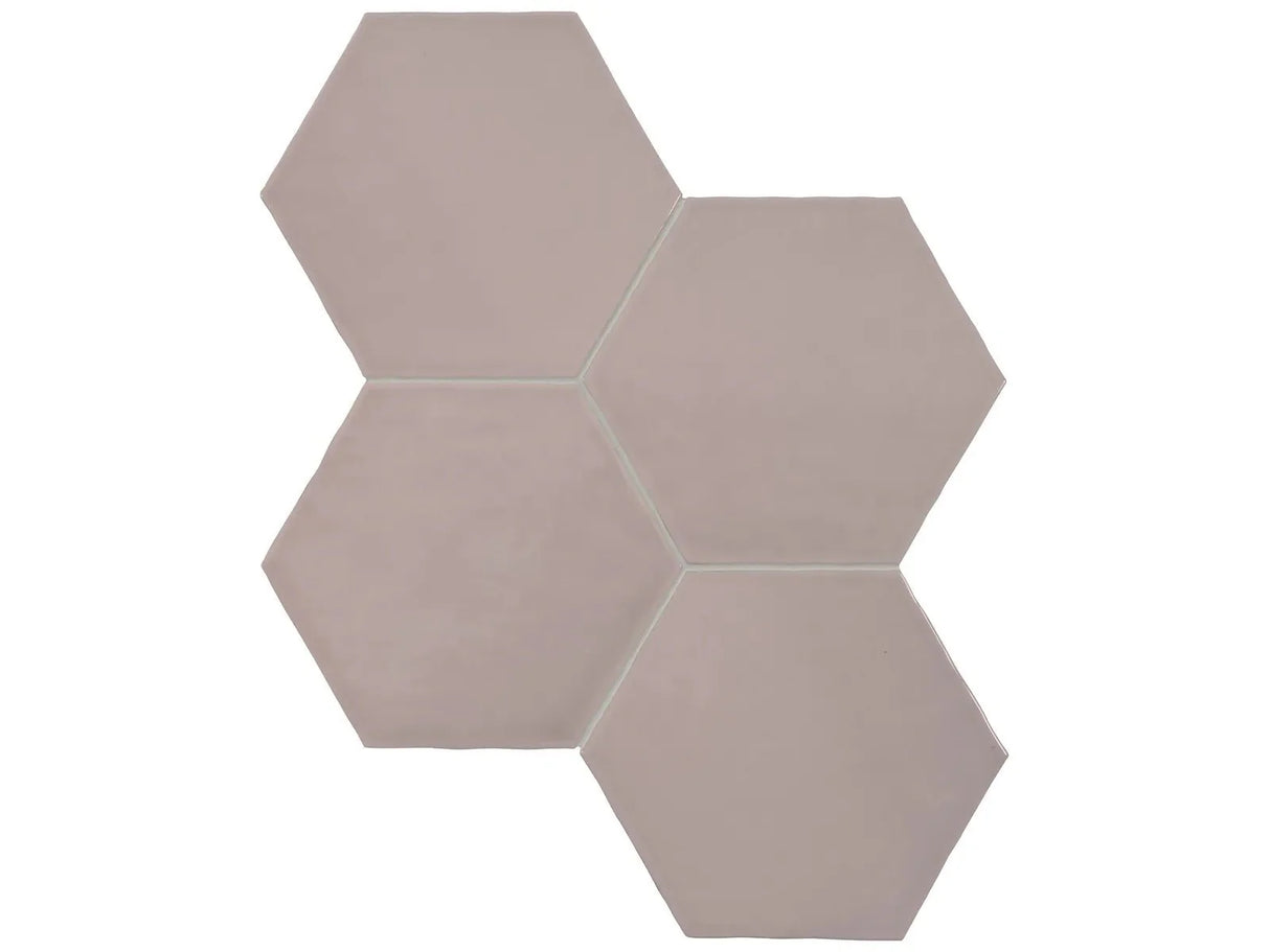 Anatolia Tile 6" Hex Teramoda Petal Glossy 4000-0262-0 Petal Hexagon - premium natural stone mosaic tile from Anatolia Tile, available at PoshHaus showroom in Keene, NH